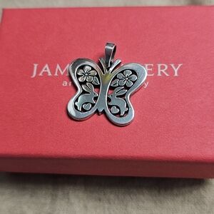 James Avery Retired Sterling Bunny Butterfly Charm